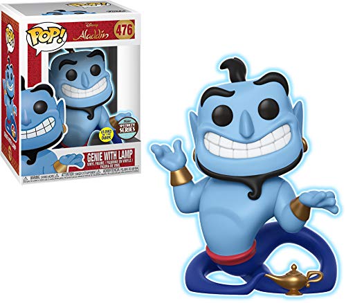 Figura FUNKO POP! Disney: Aladdin-Genie w/Lamp (Glow-in-the-Dark) Funko - Brinquedos - funko pop, disney, aladdin, genie, lamp, Glow in the Dark