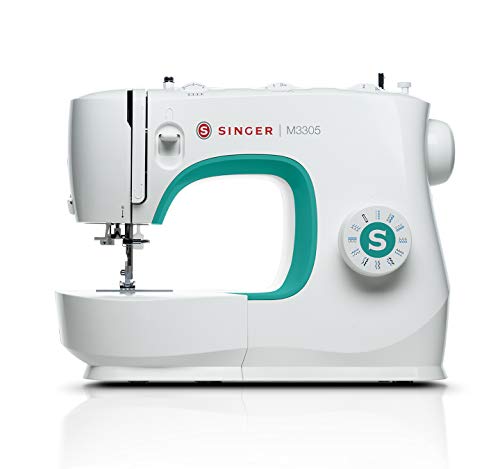 Máquina de Costura Singer M3305 | Preto, Azul Singer - Máquinas de trabalho de tecidos - máquina de costura, singer m3305, preto, azul