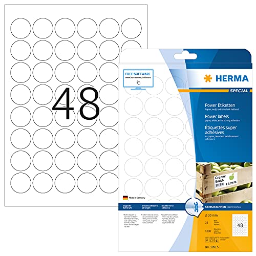 Herma Labels white 120x30 SuperPrint 1250 pcs. (Classificação e Arquivo) HERMA - Etiquetas e tags - branco, 120x30, superprint, 1250 peças