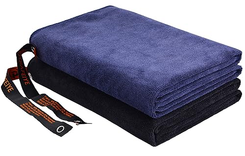 Toalha Desportiva QIAFEIYE (Azul - Microfibra - 20x40 cm) Qiafeiye - Toalhas de banho e panos de limpeza - microfibra, 20x40 cm, resistente ao calor, não absorve odor