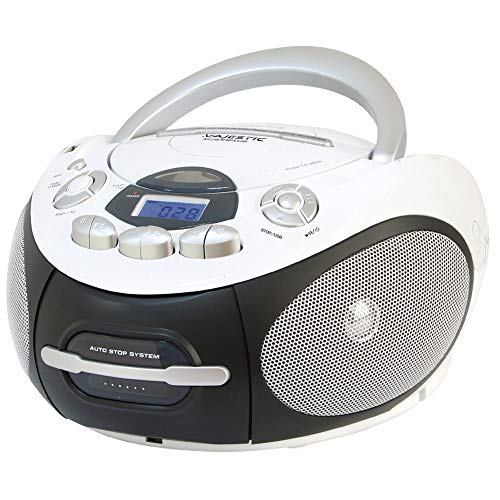 Leitor CD NEW MAJESTIC AH-2387R MP3 USB (Branco) Majestic - Reprodutores de áudio e gravadores - cd, usb, branco, plug & play, visor incorporado