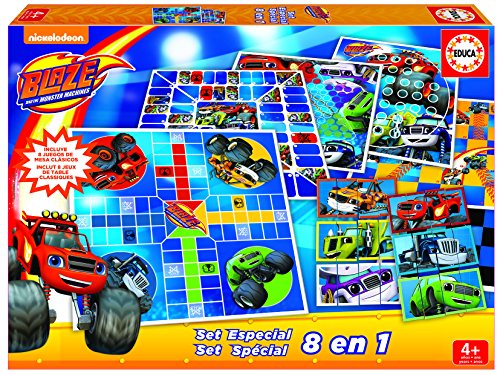 Jogo Educa Borrás Blaze | 8 Jogos (Idade Mínima Recomendada: 4 anos) Blaze - Jogos de tabuleiro - 8 jogos, 4 anos, educativo, Blaze