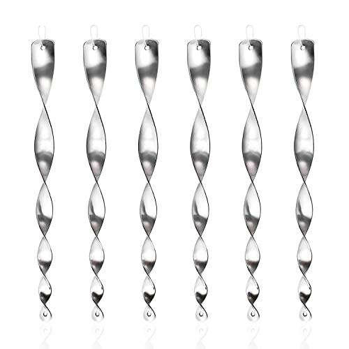 Espiral de vento prateado refletor para controle de pássaros Ulikey - Repelentes - repelente, não tóxico, refletor, 30 cm
