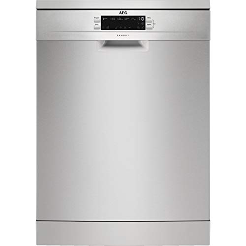 Lavadora de Louça AEG FFB53900ZM (14 conjuntos - 60 cm - Inox) AEG - Baterias - 14 conjuntos, 60 cm, inox, D