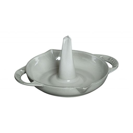 Frigideira STAUB Vertical Roaster Stone Grey STAUB - Assadeiras de Forno - vertical, cinzento, aço