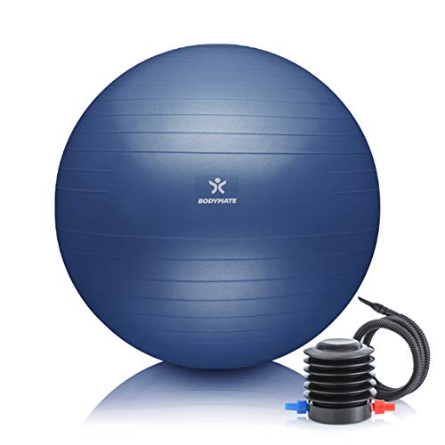 Bola Antirruguês com Bomba BODYMATE (Multicor - 25 cm) BODYMATE - Bolas de exercício - antirruguês, bomba, 25 cm, borracha