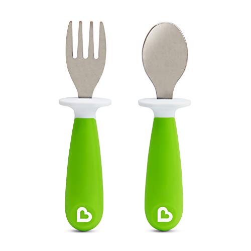 Conjunto de Talheres e Pratos para Bebé MUNCHKIN Raise Green Munchkin - Talheres - talheres, pratos, bebé, verde