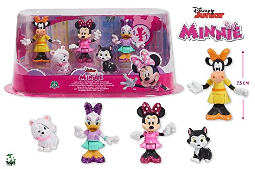 Conjunto de bonecos temáticos para crianças Disney Junior Minnie Box MIA GIOIELLI - Bonecos de ação e brinquedo - disney junior, minnie, bonecos temáticos, personagens