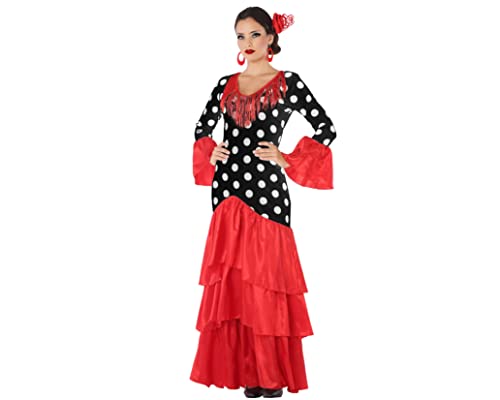 Fato de Mulher DISFRAZZES Flamenco Vermelho E Preto (Tam: M/L) ATOSA - Brincadeira de faz de conta - flamenco, vermelho, preto, m/l