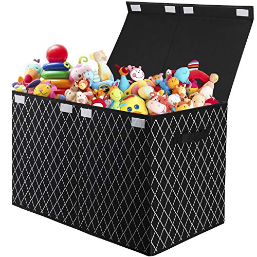 Caixa de Arrumação para Brinquedos com Tampo - 83 L VERONLY - Caixas de mudança e envio - caixa, arrumação, brinquedos, tampo, 83l
