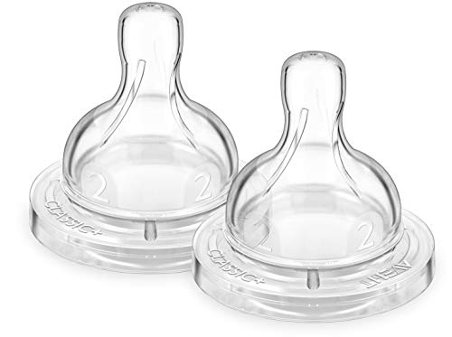 Tetina PHILIPS 2 orifícios (0-6 meses - Azul) Philips - Bicos e forros para mamadeiras de bebê - 0-6 meses, azul, 2 orifícios, alimentação saudável