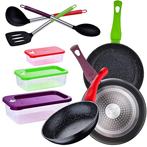 Conjunto de Panelas SAN IGNACIO (Alumínio - Preto) San Ignacio - Utensílios de cozinha - alumínio, preto