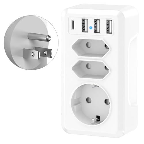 Adaptador de Viagem STARTECH.COM ECUSBA3U2C Keasen - Conversores e adaptadores de viagem - universal, portátil, compacto, adaptador de tomada
