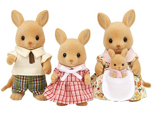 Conjunto de bonecos Sylvanian Families Family Kangaroo SYLVANIAN FAMILIES - Bonecos de ação e brinquedo - articulado, vestíveis, bebé, saco