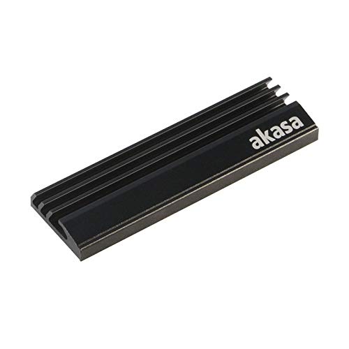 Akasa A-M2HS01-BK acessório de refrigeração de hardware Akasa - Peças de refrigeração de sistema de computador - m.2 ssd, metal, preto, 22 mm