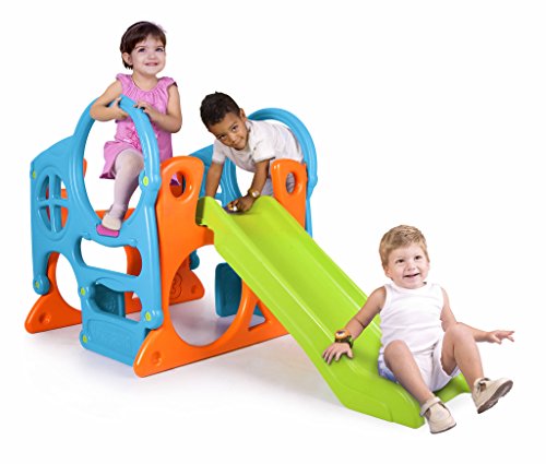 Parque de Atividades FAMOSA Baby Feber FEBER - Móveis de exterior - resistente, fácil de montar, corrente de protecção, escorrega