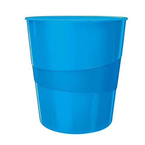 Cesto de Papéis LEITZ WOW Azul (32.4 x 29 x 29 cm) Leitz - Lixeiras e cestos de lixo - poliuretano, 1,5L, azul, 32.4x29x29cm