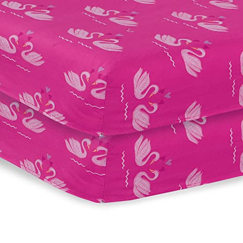 Lençol de Baixo LIONELO Amore Cisne (Algodão - Branco - 60 x 120 cm) DTEX HOMES - Roupa de cama e cama - algodão, branco, velcro, retangular