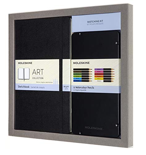 Caderno e Canetas de Feltro MOLESKINE 804-001 (Multicor) Moleskine - Cadernos e bloco de notas - moleskine, arte, esboço, multicor