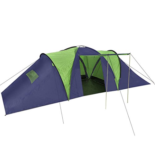 Tenda de Campismo VidaXL Azul e Verde (Recondicionado Como Novo) vidaXL - Barracas - azul, verde, reconstruído