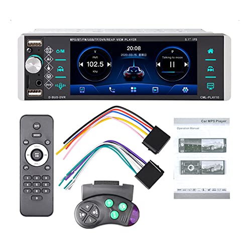 Autorrádio AutoTech AT-1DIN5.1 (Bluetooth Mãos Livres - 2 USB - 5.1'') BOOMBOOST - Aparelhos de áudio e vídeo para veículos e sistemas de painel - bluetooth, 2 usb, 5.1 polegadas, mp3, rádio FM