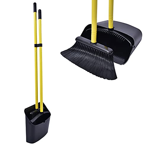Escova e Recolhedor Jekayla com Manivela Extensível - Preto Jekayla - Suprimentos de limpeza doméstica - escova, recolhedor, manivela extensível