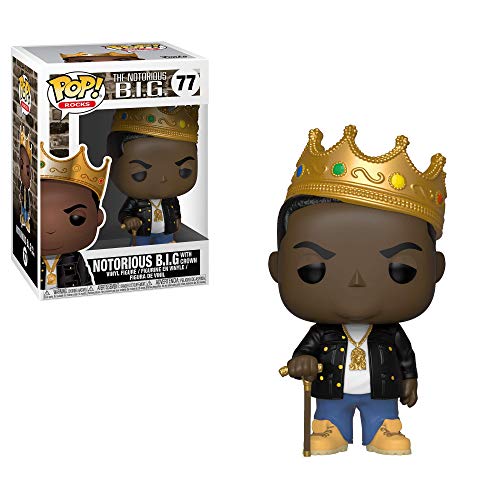 Figura FUNKO POP! Vinyl: Notorious B.I.G. Crown Funko - Bonecos de ação e brinquedo - figura, funko pop, vinyl, notorious b.i.g., crown, 9 cm