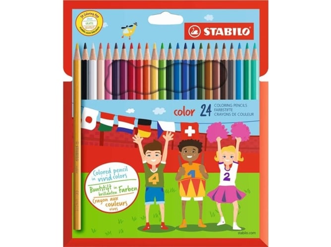 STABILO 4006381488044 conjunto de canetas e lápis Caixa de papelão Stabilo - Lápis - caixa de papel, 24 unidades, preto