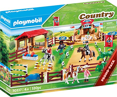 Playmobil 70337 Centro de treino para cavalos PLAYMOBIL - Conjuntos de brinquedos - cavalos, obstáculos, personagens