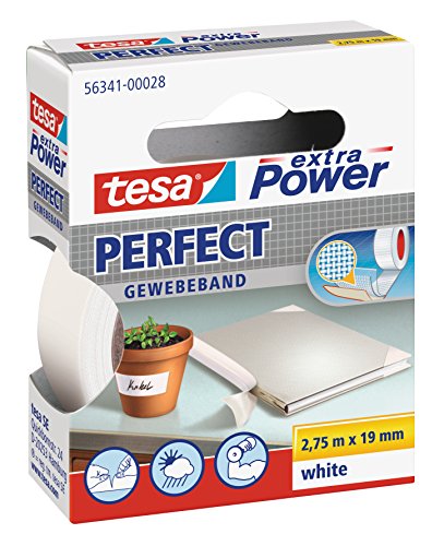 Fita Adesiva TESA Extra Power Perfect (Branco) TESA - Fita adesiva de ferragens - fita adesiva, extra forte, branco, resistente