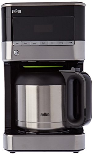 Máquina de Café BRAUN KF-7125BK (12 Chávenas) Braun - Cafeteiras de filtro - 12 chávenas, moedor integrada, programável, anti-gotas