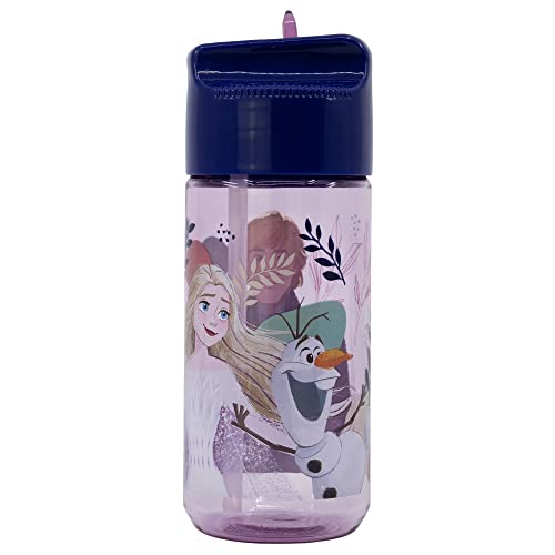 Garrafa STOR Frozen II (430 ml - Transparente) Stor - Garrafas de água - 430 ml, transparente, resistente, tritan