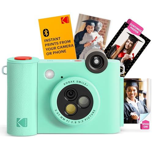 Máquina Fotográfica Instantânea KODAK Smile+ C&A Marketing Inc. - Câmeras digitais - instantânea, fácil de usar, compacta, crianças
