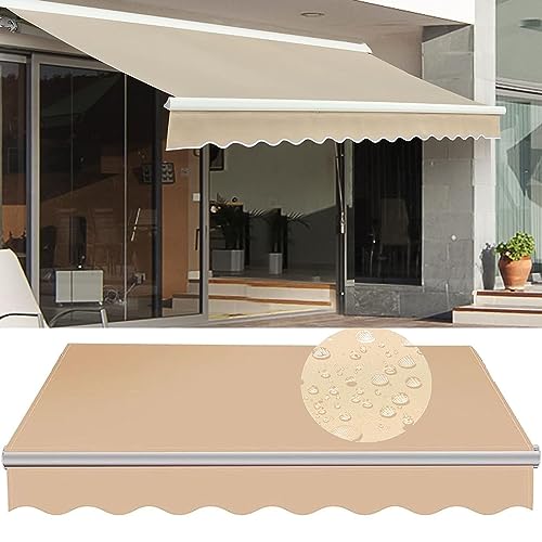 Toldo Retrátil de Poliéster Bege 23 X 11 Pies DAZULI DAZULI - Revestimento - 23 x 11 pies, poliéster, raios uv, resistente à descoloração