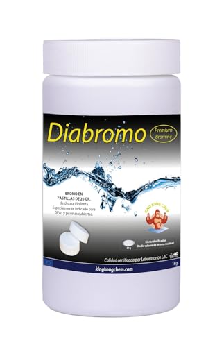 Desinfetante de Piscina DIABROMO 1 Kg (Bromo) AQUAPOOL CHEMICAL - Limpeza de piscinas e produtos químicos - desinfetante, piscina, bromo