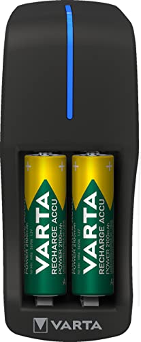 Carregador de Bateria Varta Mini Charger 2100 mAh Varta - Carregadores de bateria de uso geral - 2100 mAh, interior, preto