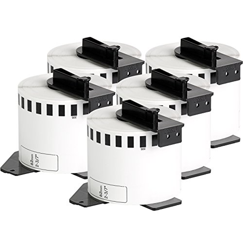 Etiqueta para impressão DYMO DK-22205 Branco Silvertrade - Papel de impressora e copiadora - branco, brother p-7/8, transferência térmica
