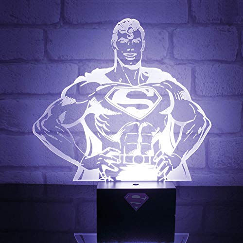 Lâmpada de Mesa SUPERMAN DC COMICS (25x25 cm) PALADONE - Luzes noturnas e iluminação ambiente - superman, dc comics, pvc, 25x25 cm