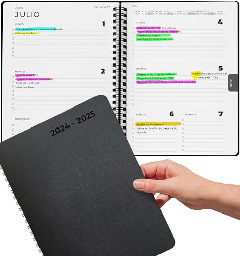 Agenda Escolar A5 com Visto Semanal 2024-2025 (A5) Milula Studios - Calendários, organizadores e planejadores - agenda escolar, A5, visto semanal, 2024-2025, planificador