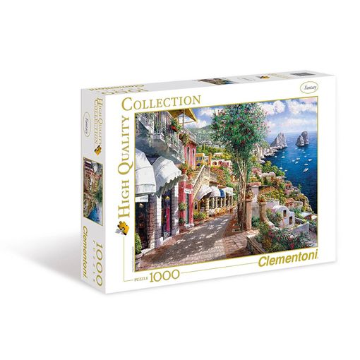 Puzzle CLEMENTONI Capri (Idade Mínima: 12 Anos - 1000 Peças) CLEMENTONI - Quebra-cabeças - 1000 peças, madeira, ilha de Capri, 12 anos