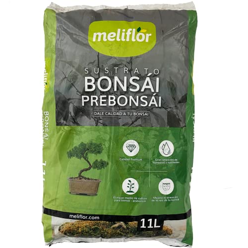 Sustrato para Bonsai MELIFLOR (11 L) Meliflor - Solo - 11 l, polietileno, creme
