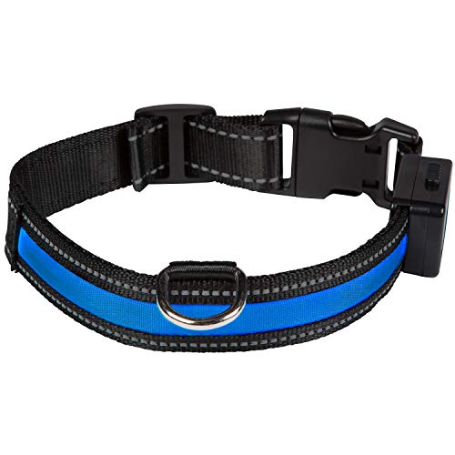 Coleira de nylon para cães Eyenimal Azul (25 - 38 cm) EYENIMAL - Coleiras e arnês para animais de estimação - nylon, cães, 25-38 cm