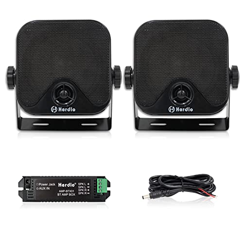 Coluna Portátil HERDIO 4 Pollici Compatto Impermeabile Herdio - Alto-falantes marinhos - bluetooth, fm, ip66, bateria recarregável