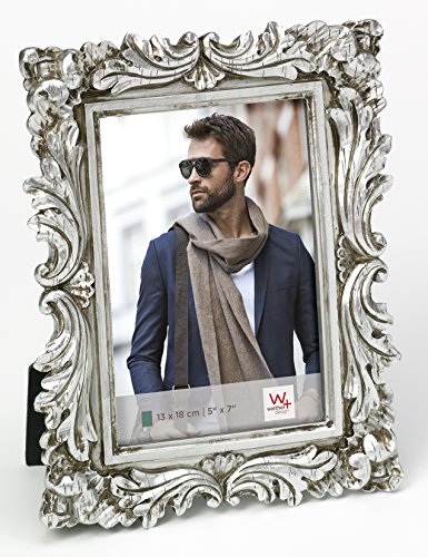 WALTLHER Saint Germain 13X18 Metall Portrait Argent QS318S Walther - Porta-retratos - metal, prateado, 13x18 cm, elegante