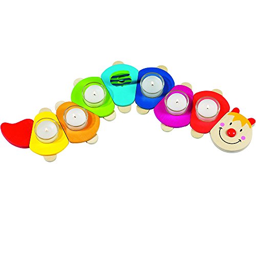 Brinquedo educativo Goki 2041867 | Azul, Amarelo Goki - Suportes para velas - blocos, rodas, geométricas, contagem