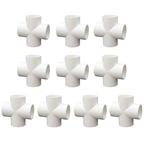 Conector de PVC 4 Vias para Construção de Armário de Inverno 20 Mm JIHUOO - Acessórios e suportes de encanamento - conector pvc, 4 vias, armario inverno, 20 mm