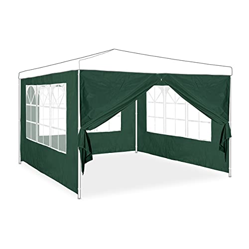 Pérgula de Jardim Relaxdays | 4x2x3m - Verde Relaxdays - Acessórios para toldos e gazebos - jardim, verde, 4x2x3m
