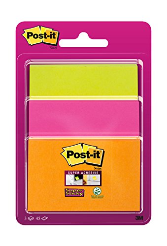 Bloco Notas Aderentes POST-IT 3432SS3-POG-EU Post-It - Notas autoadesivas - bloco notas, aderentes, post-it