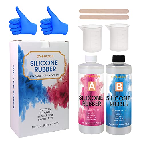 Líquido de Silicona Liquida 1000 Ml 1:1 OYOWOOA - Moldes de artesanato - silicone líquido, moldes, 1:1, multi-material