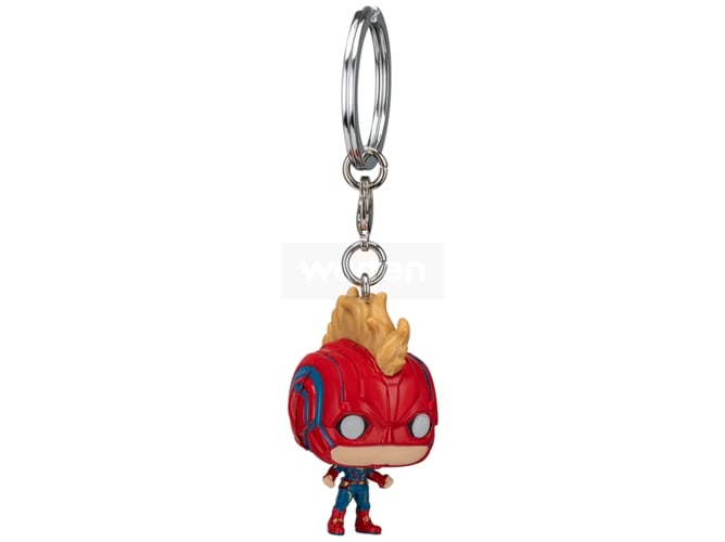 Figura FUNKO Pop! Marvel: Captain Marvel with Helmet Funko - Porta-chaves - vinil, superheroína, casco, marvel